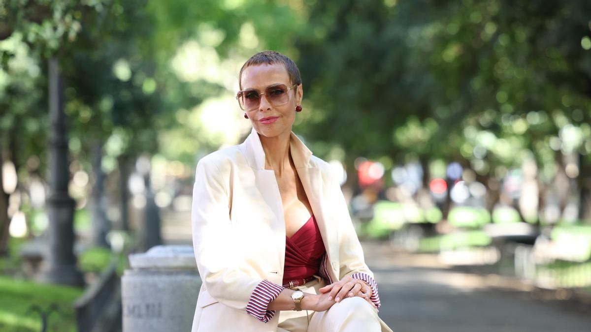 Montse Jiménez, paciente oncológica y fundadora de Lanza Sueños, durante unas jornadas organizadas por el CNIO