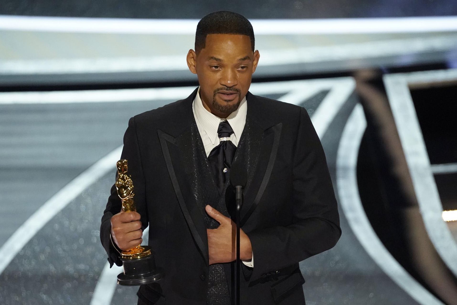Will Smith reconstruye su discurso al recoger el Oscar a Mejor actor por 'El método Williams' y después de haber abofeteado a Chris Rock.