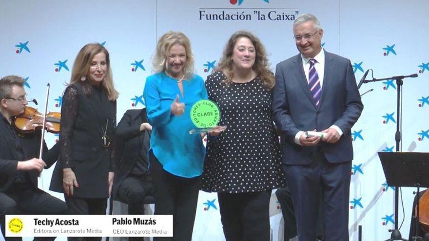 Entrega del Premio CLABE al mejor medio local a la Voz de Lanzarote