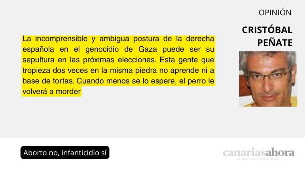 Aborto no, infanticidio sí