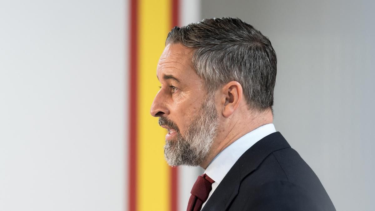 El presidente de Vox, Santiago Abascal.
