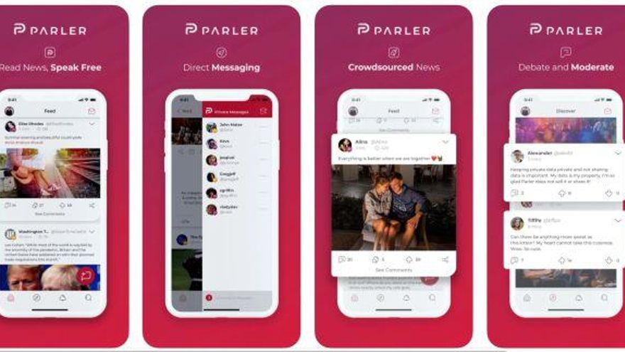 ¿Parlor o Parler? Eliminan la app de los fanáticos de Trump y favorecen a otra que casi no se usaba