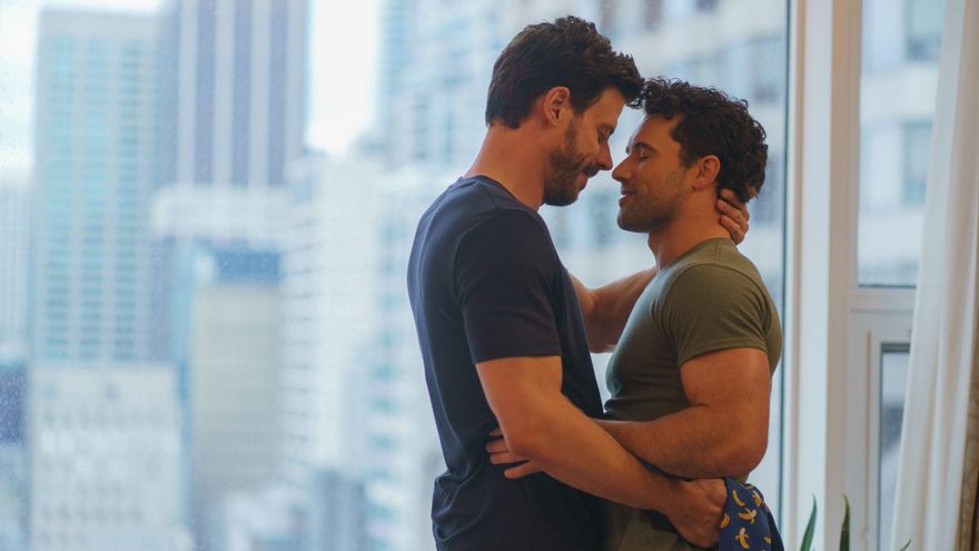 Scott Hunter y Kip Grady, en una escena de 'Heated Rivalry'