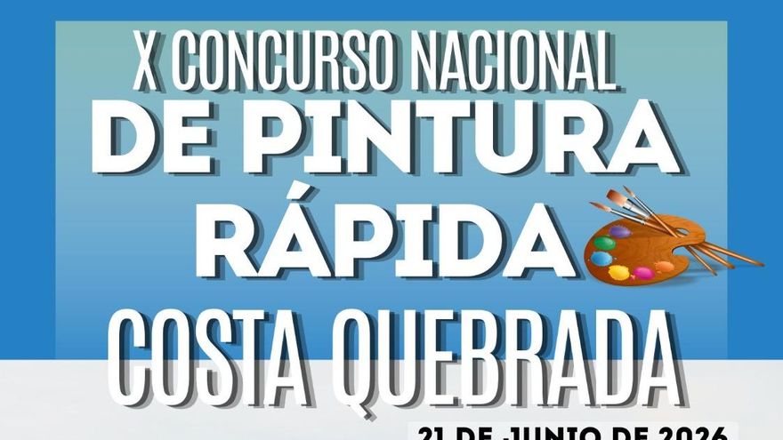 El X Concurso Nacional de Pintura Rápida Costa Quebrada se celebra el próximo 21 de junio