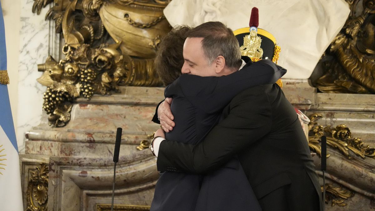 Javier Milei y Manuel Adorni.