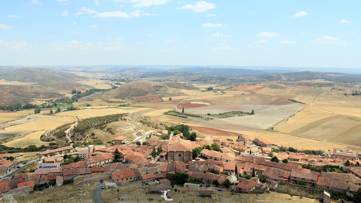 Vista de Atienza desde el castillo.