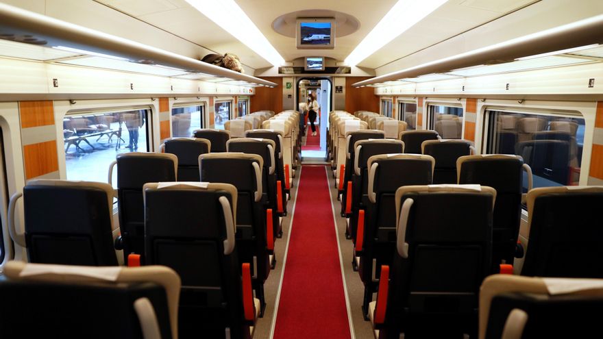 Vista del interior de uno de los vagones