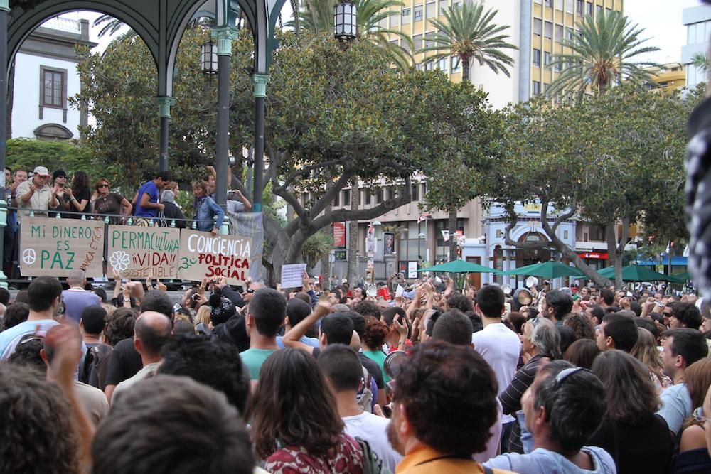 Archivo del 15M en San Telmo. (Orlando Arencibia).