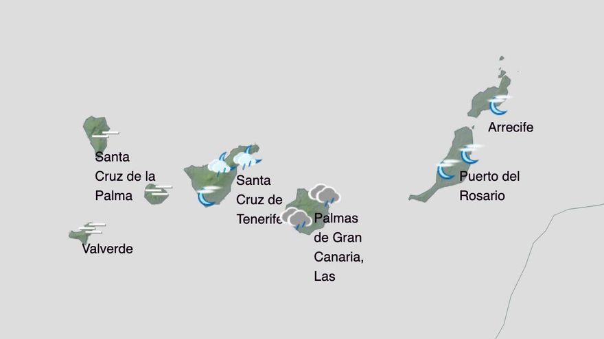 Predicción de la Aemet para este martes.