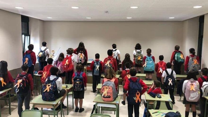 Protesta de alumnos contra la LOMLOE.