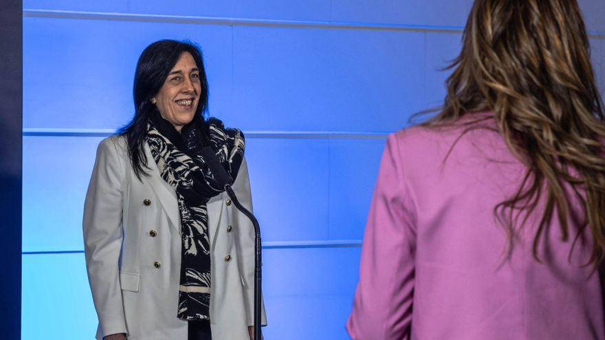 Amaia Martínez Grisaleña, candidata de Vox, este martes