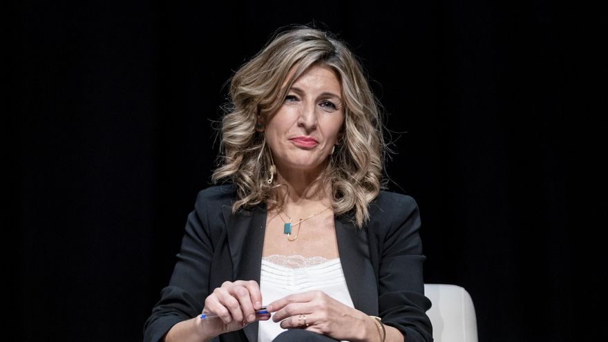Imagen de recurso de la vicepresidenta segunda y ministra de Trabajo y Economía Social, Yolanda Díaz, , en el Círculo de Bellas Artes, a 14 de enero de 2022, en Madrid, (España).