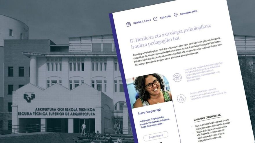 La Universidad vasca suspende un curso que presentaba la astrología como "instrumento útil para la educación"