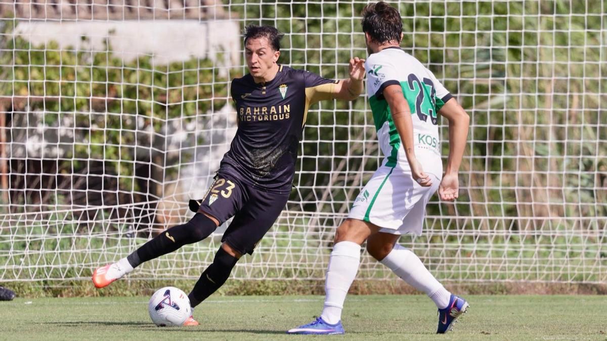 Carracedo, durante el Córdoba CF - Elche CF