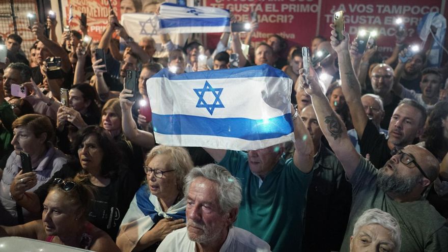 Una multitud marchó en Buenos Aires para apoyar a Israel ante los ataques de Hamas