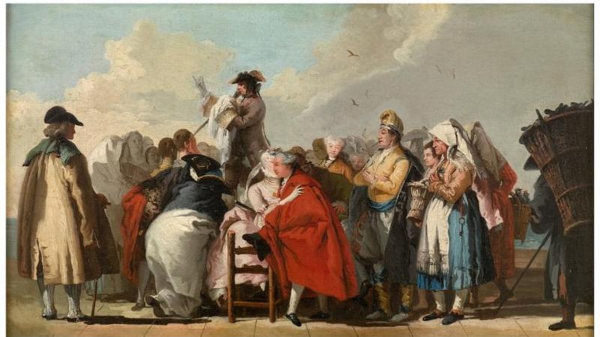 El charlatán veneciano, de Giandomenico Tiepolo