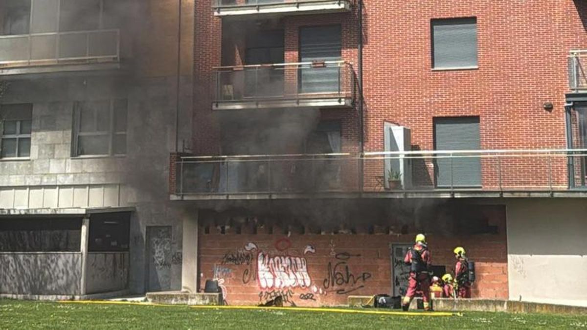 Intervención de los Bomberos de León.