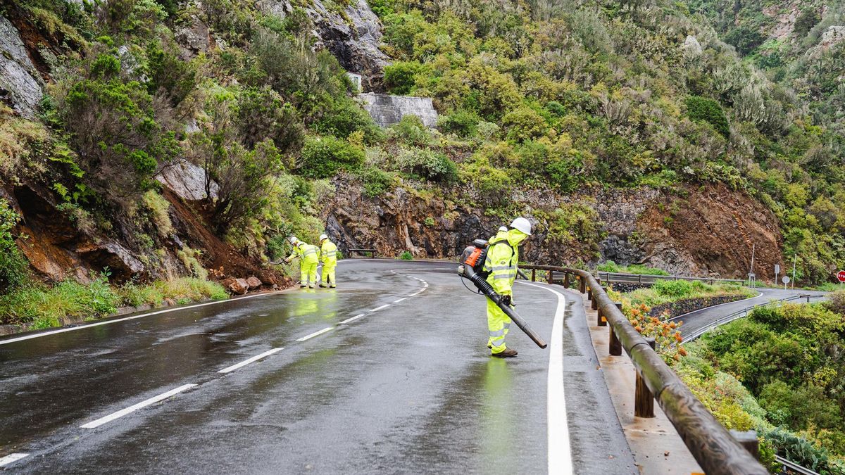 La provincia occidental y Gran Canaria siguen en alerta por riesgo de desprendimientos tras el paso de la borrasca Therese