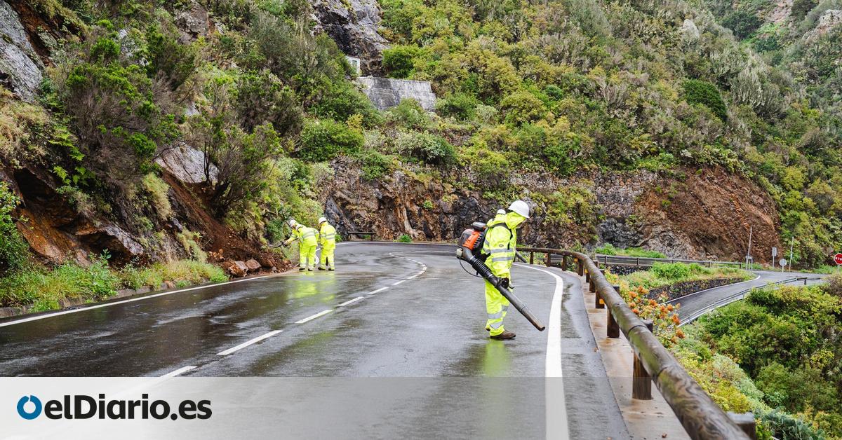 La provincia occidental y Gran Canaria siguen en alerta por riesgo de desprendimientos tras el paso de la borrasca Therese