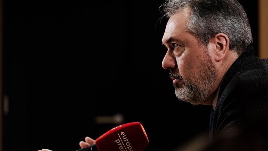 El portavoz del PSOE en el Senado y exlíder del PSOE de Andalucía, Juan Espadas, en declaraciones con Europa Press.