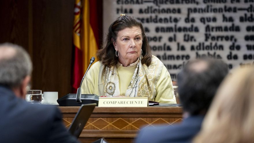 La expresidenta de Ineco Carmen Librero comparece en la Comisión sobre el ‘caso Koldo’ en el Senado, a 19 de mayo de 2025, en Madrid (España).