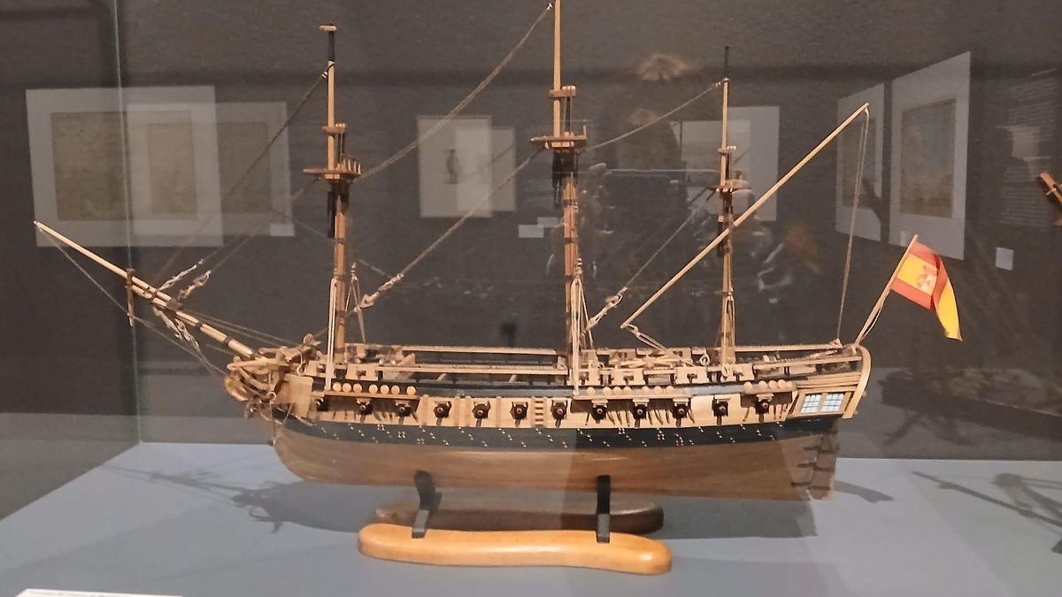 Prototipo de fragata de 38 cañones. Colección particular.