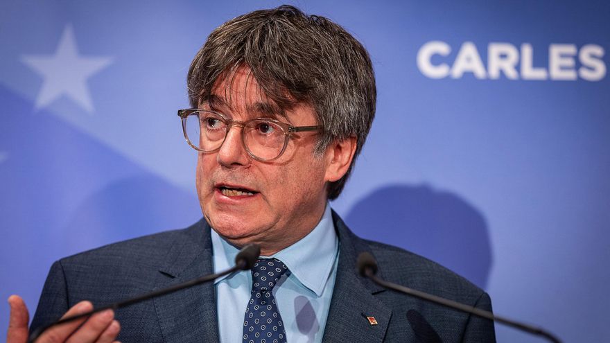 Archivo - El expresidente de la Generalitat y eurodiputado de Junts, Carles Puigdemont