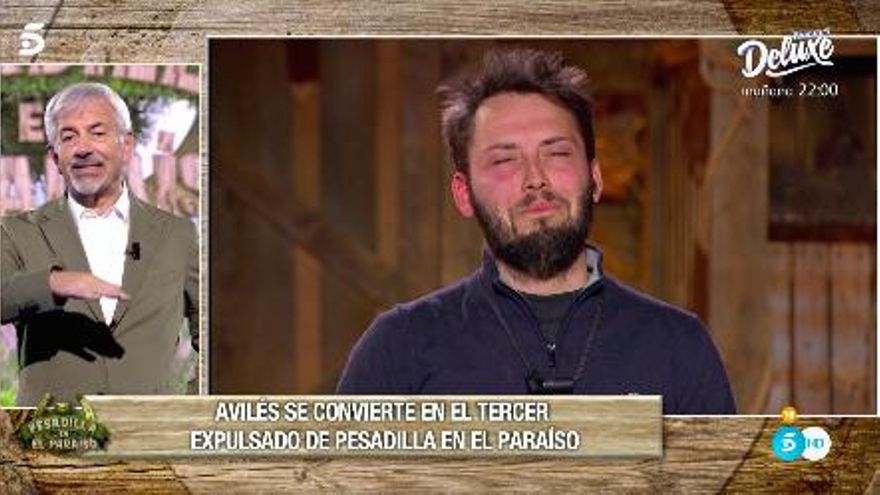 'Pesadilla en El Paraíso 2' expulsó a Avilés, que se marchó con halagos a la labor de Nagore