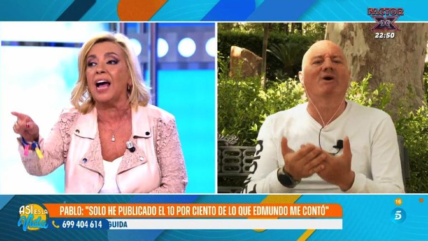 Carmen Borrego amenaza a gritos a un invitado de 'Así es la vida': "¡Te pongo una demanda que te cagas!"