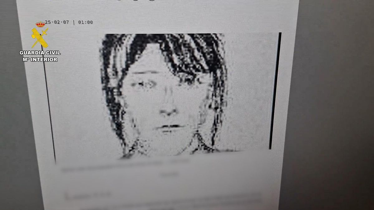 Retrato robot de la mujer desaparecida.