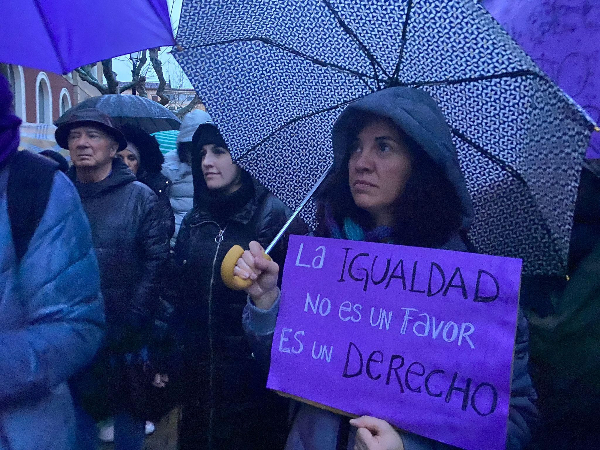 Las imágenes del 8M en Logroño: la fuerza del feminismo venció a la lluvia