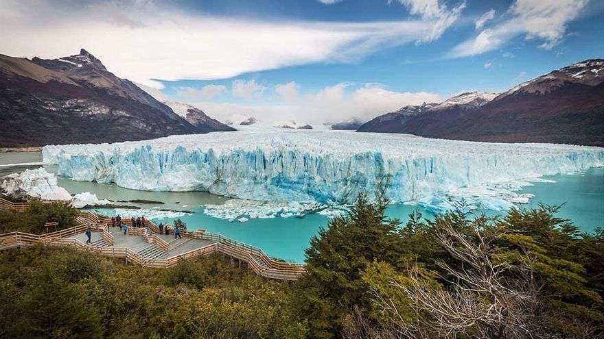 El glaciar Perito Moreno, en Argentina.