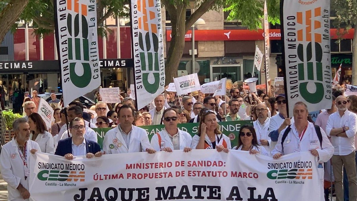 Nueva semana de huelga de médicos en Castilla-La Mancha hasta el 22 de mayo