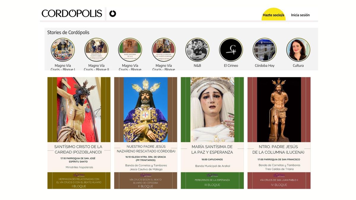 Los detalles del Vía Crucis Magno de Córdoba, en las ‘stories’ de Cordópolis