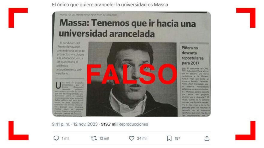 Sergio Massa no le dijo a Clarín: “Tenemos que ir hacia una universidad arancelada”
