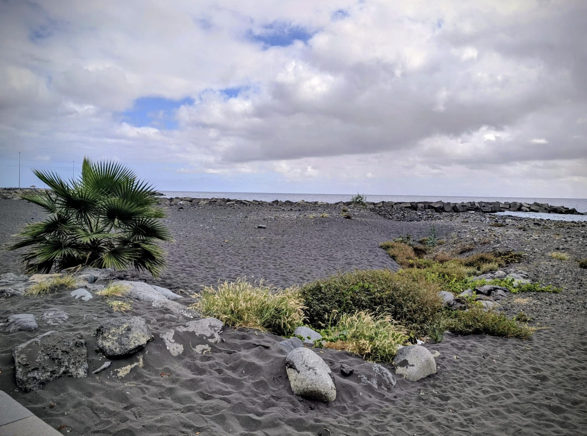 Desembocadura del barranco de La Zamora, situada en la Avenida Marítima de Santa Cruz de La Palma.