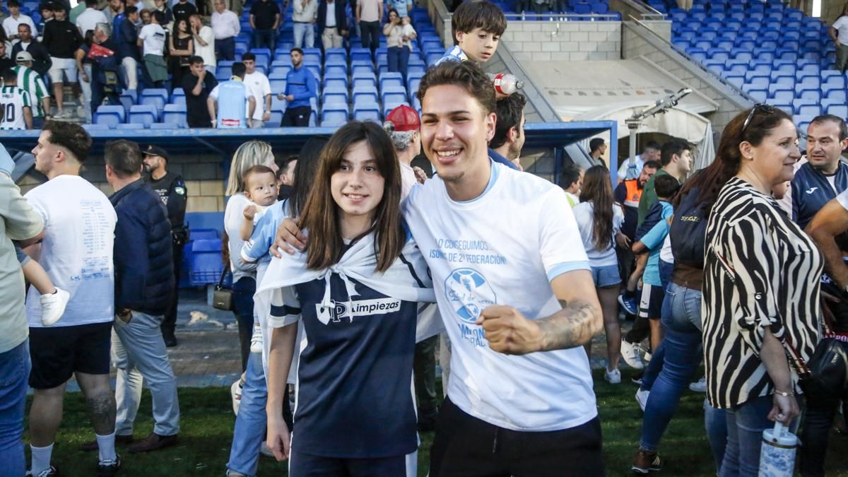 Celebración del ascenso del Ciudad de Lucena