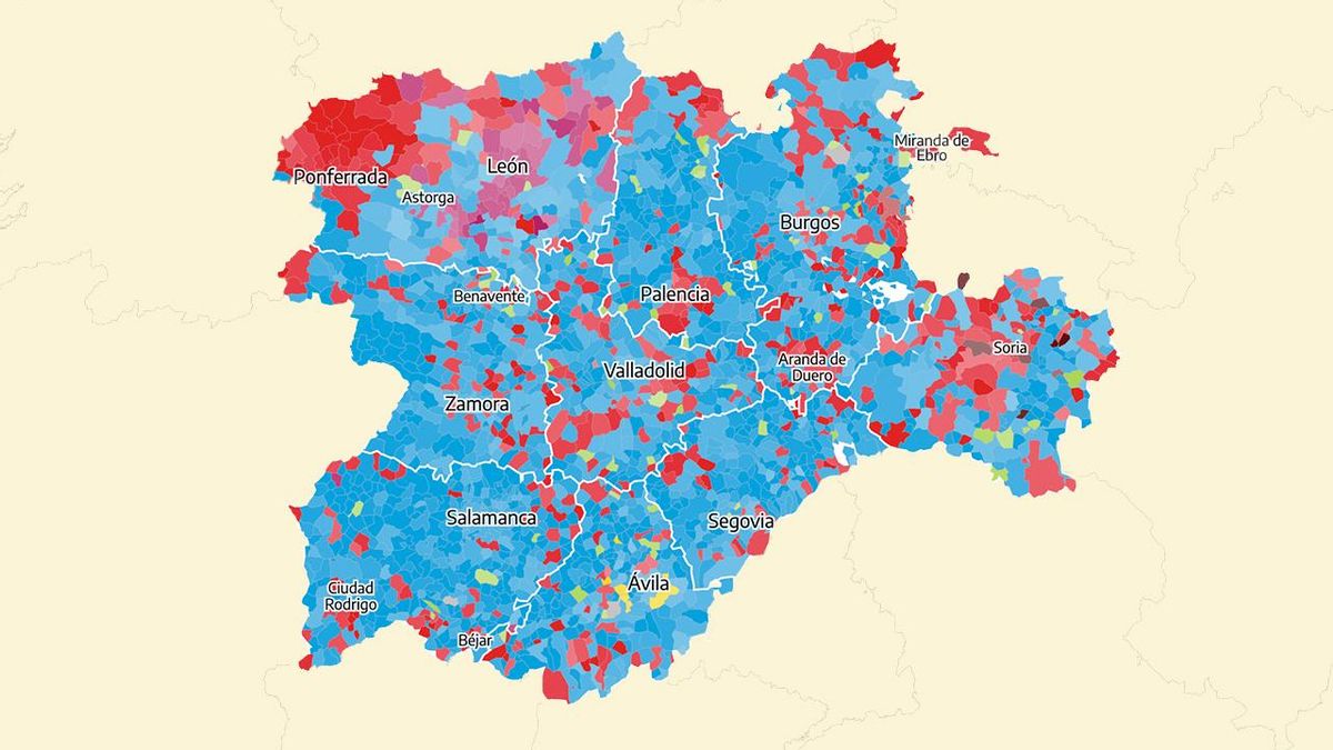 Los resultados de las elecciones en Castilla y León 2026, municipio a municipio