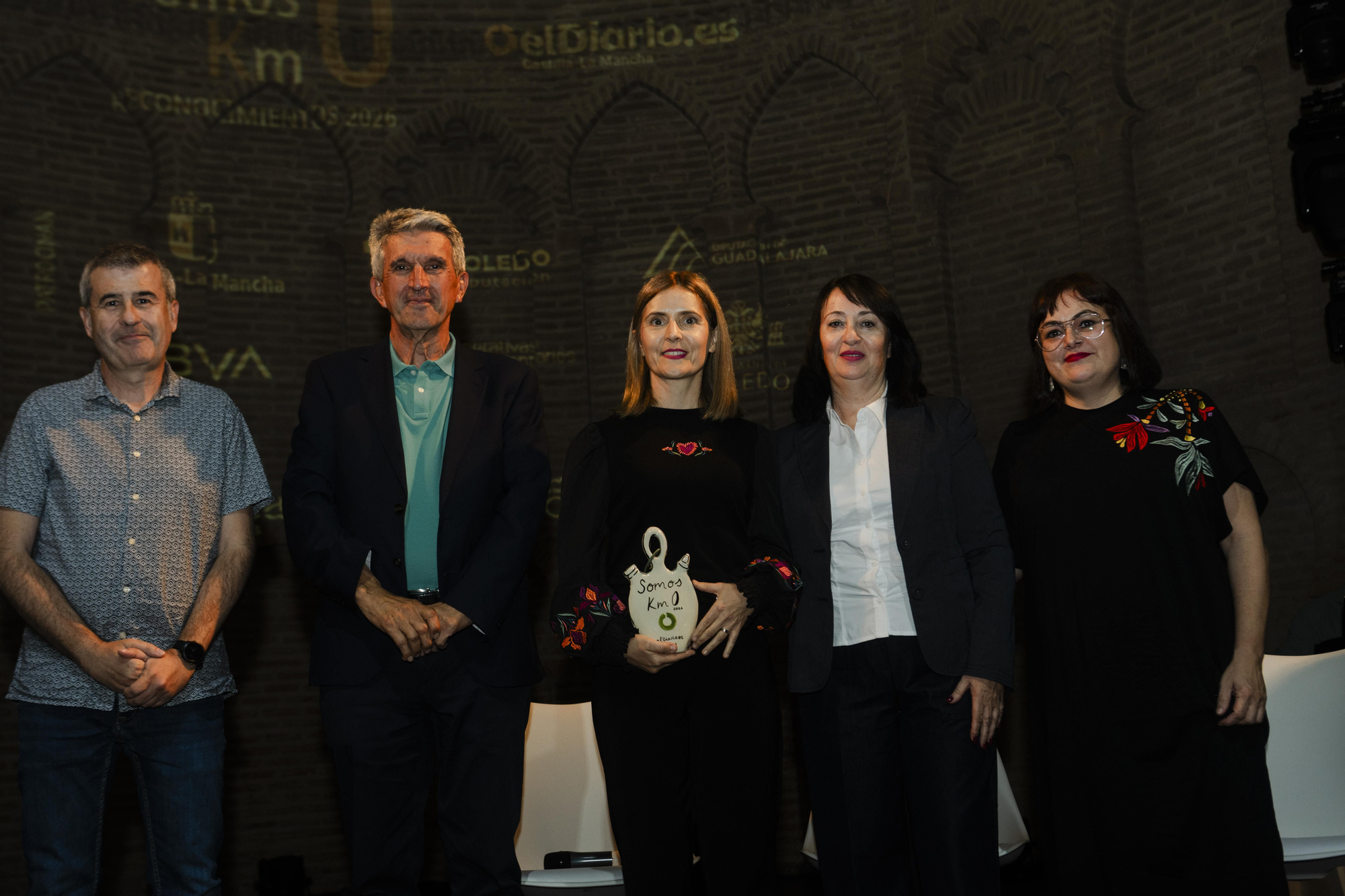 José Pablo Sabrido con el equipo de los Servicios Sociales de Villamalea
