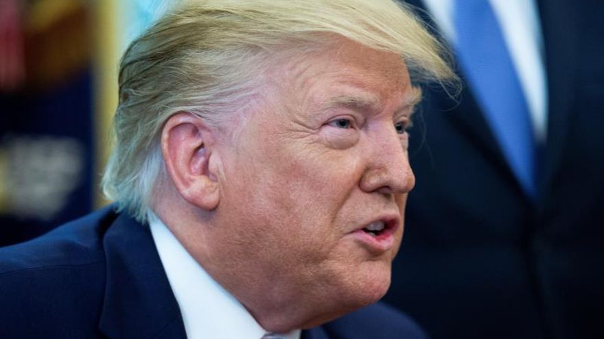 En la imagen el presidente estadounidense Donald Trump.