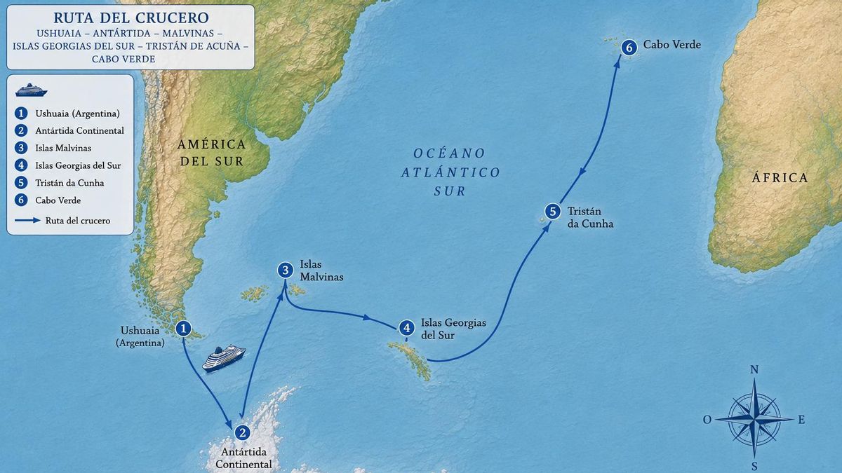 Cronología del crucero con hantavirus que navega rumbo a Tenerife: del primer caso a la llegada estimada