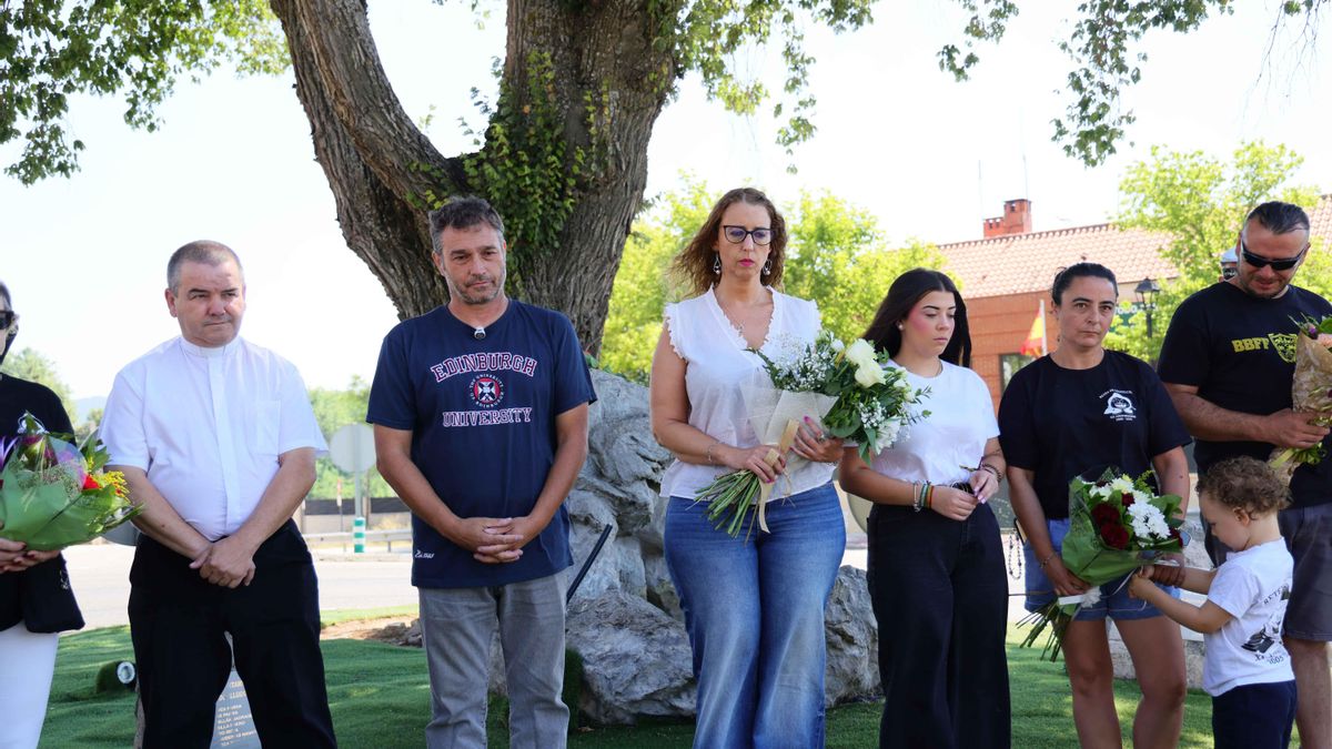 Homenaje en Cogolludo, 21 años después del incendio de La Riba de Saelices que mató a 11 integrantes de un retén