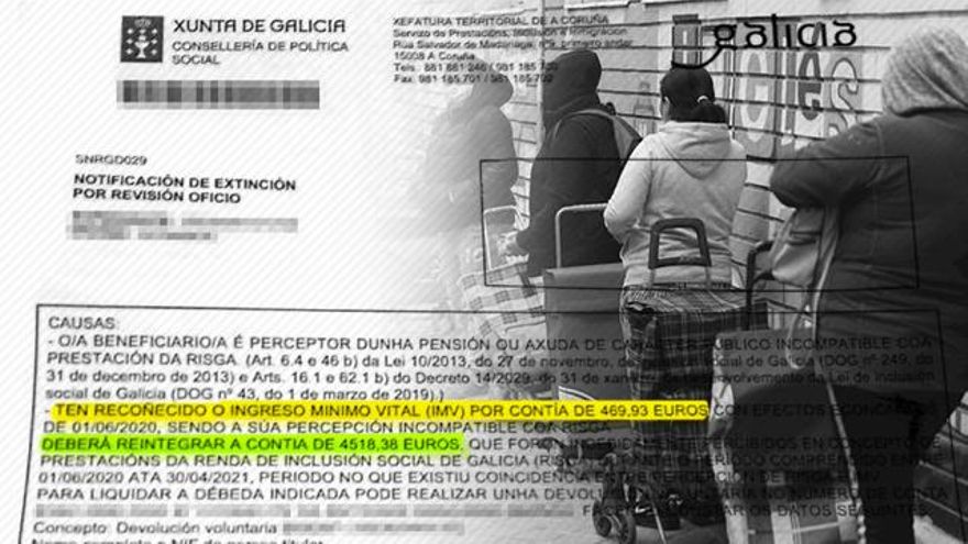 La Xunta llama a la puerta de 2.000 familias al límite para que devuelvan miles de euros tras ser beneficiadas por el ingreso mínimo vital