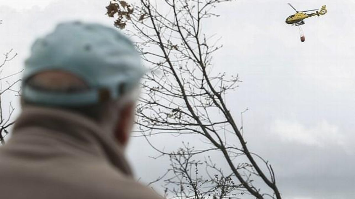 Imagen de archivo de un incendio en la provincia de León.