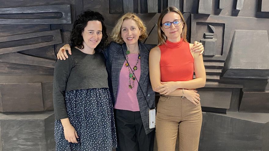 Las investigadoras Ana Serra, Carolina Moreno i Paula von Polheim.