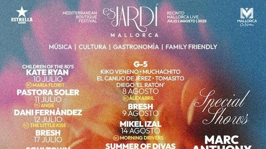 Es Jardí presenta el cartel completo de su tercera edición y el nuevo Escenario Sa Clariana dedicado al talento balear