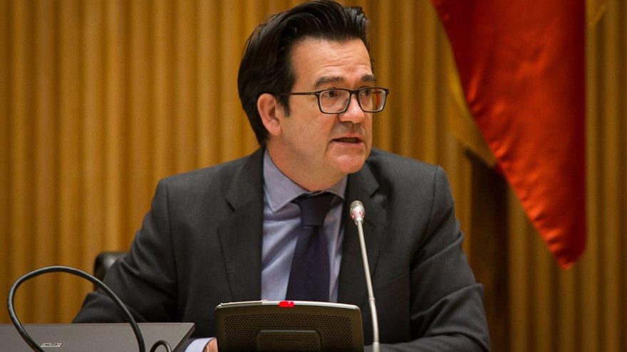 El director general de la Asociación de Empresas de Supermercados, Ignacio García, en el Congreso