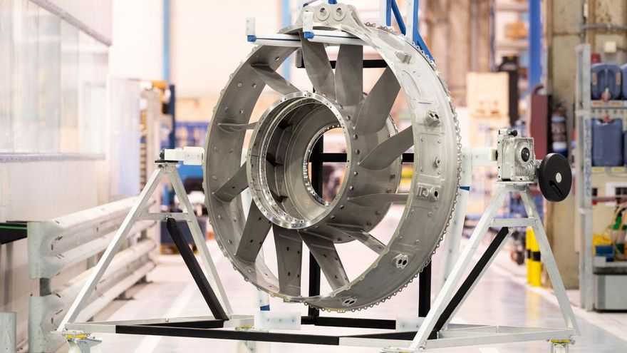 Uno de los componentes del motor UltraFan diseñado por ITP Aereo en con impresión 3D.