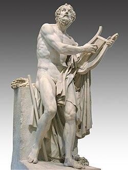 Homero, por Philippe Laurent Roland, Museo del Louvre