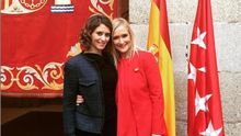 Isabel Díaz Ayuso y Cristina Cifuentes en una foto compartida por la primera en pleno caso Máster. / Instragram de Isabel Díaz Ayuso